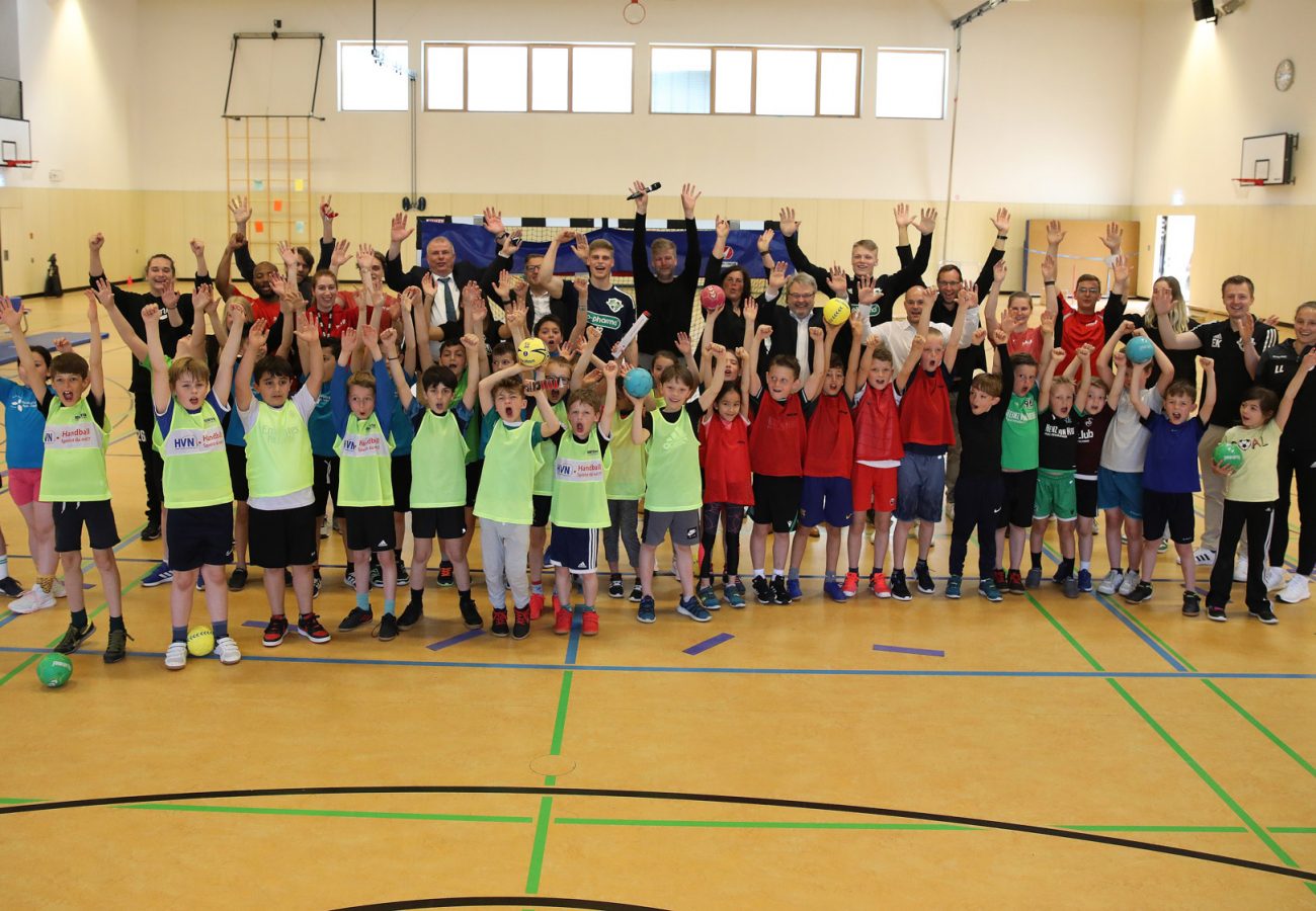 11.05.2022 , Handball ,  Recken  , 1. Bundesliga , Saison 2021-22 , FOTO: Florian Petrow :
Start Handball Grundschulliga